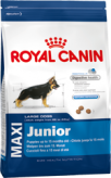 Royal Canin Maxi Junior (Макси юниор) Полнорационный сухой корм для щенков собак крупных размеров (вес взрослой собаки от 26 до 44 кг) в возрасте до 15 месяцев.